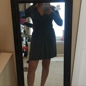 Lulu’s gray long sleeve dress size large